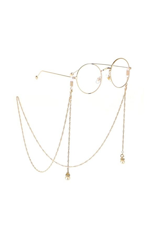 Générique Longe de Lunettes chaîne de Perles chaîne multifonctionnelle à Double Boucle Lunettes de Soleil chaîne Lunettes déc
