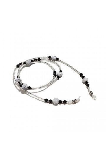 Chaîne de perles colorées Chaîne de cou Chaîne de lunettes anti-perte Corde de lunettes Chaîne de corde perlée Couleur : C, 