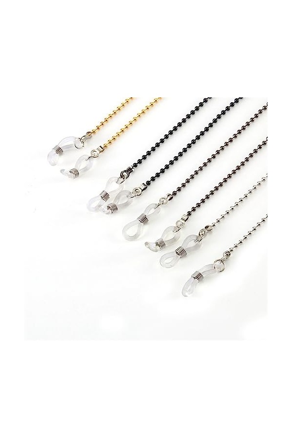 Collier de Corde de Chaîne de Perles de Chaîne de Lunettes de Soleil à Cou Suspendu Couleur : E, Taille : 64cm D 64cm 