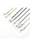 Collier de Corde de Chaîne de Perles de Chaîne de Lunettes de Soleil à Cou Suspendu Couleur : E, Taille : 64cm D 64cm 