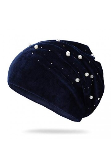 Amorar Femmes Chapeau dhiver Turban Bonnet Foulards Tête Musulman Headwrap Bandeau Casquette de Chemo Élasticité&nbsp;Bandana pou