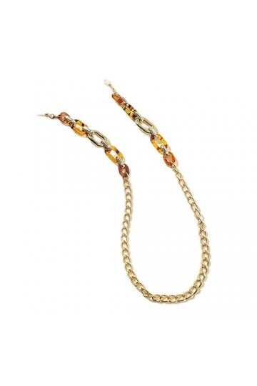 Chaîne de lunettes de soleil en acrylique léopard pour femmes Lunettes de lecture Lunettes Chaîne Lunettes Porte-cordon Tour 