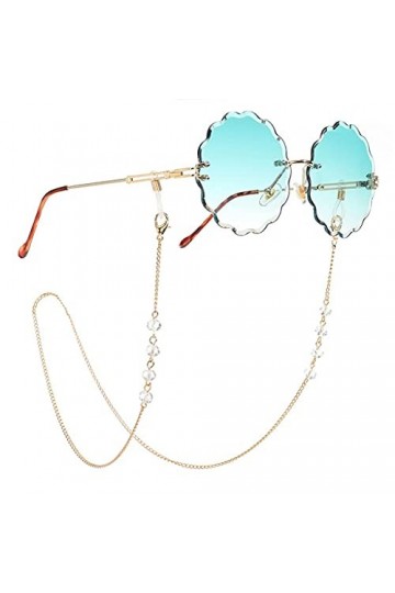 HAOLI Lunettes Chaînes Cristal Transparent Lecture Lunettes De Soleil Chaînes Perle Femmes Lanière Accessoires Lunettes De So