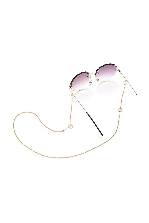 YANYUESHOP Chaîne de Lunettes Bretelles Simulation Perle Femmes Chaîne de Perles Simple pour Lunettes Lunettes de Soleil Cord