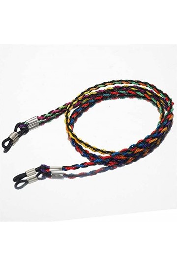 Chaînes de lunettes Chaîne de dérapage en cuir Chaîne de lunettes pour femmes Corde antidérapante Corde de lunettes de sports