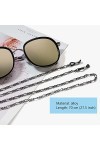 DSFEN 3 PCS Lunettes Chaîne Titulaire Alliage Lunettes De Soleil Sangle Titulaire Métal Verre Collier Chaîne Lecture Cordons 