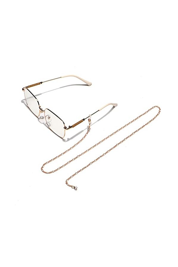TONZN Chaînes de lunettes en or sans décoloration Chaînes de lunettes de mode anti-perte D 1 