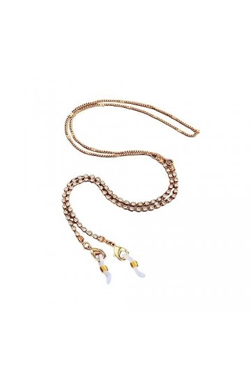 OQHAIR Chaîne à lunettes Chaîne à lunettes en métal Corde suspendue Cou suspendu D Talla ?nica 