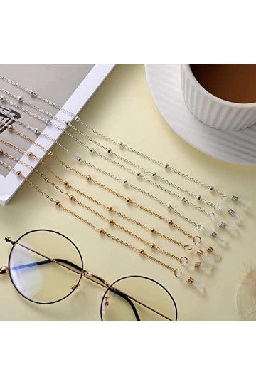 DSFEN pièces chaîne de Lunettes Sangle de Lunettes Lunettes chaîne Support lanière Sangle de Lunettes pour Femmes Filles Homm