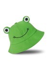 Bob Grenouille, Chapeau de Soleil en Coton pour Femme Homme, Bob Ricard Chapeau de Pêcheur en Coton Pliable, Chapeau de pêche