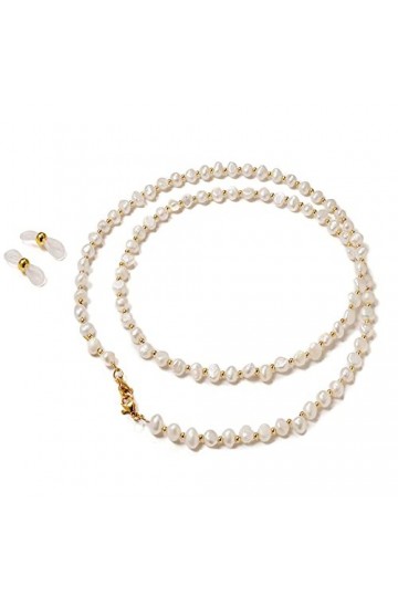 PUTOVA Remplacer le support de nez métallique, Chaîne de lunettes en perles, lanière de masque élégante, chaîne de retenue de