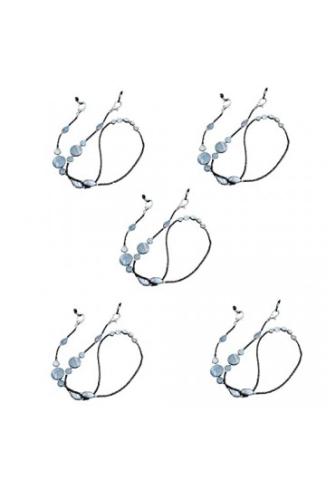 5 morceaux de chaîne de lunettes en alliage, à la mode moderne, solide et durable, beau design, antidérapant anti-chute, adap