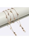 TONZN Goutte deau perle lunettes lanière collier lunettes chaîne anti-perte et anti-chute lunettes corde D 1 
