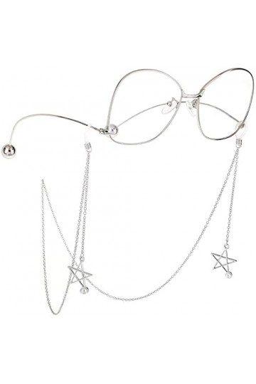 Chaîne de lunettes Pendentif Chaînes de lunettes pour femmes Sangle de lunettes de soleil Lunettes en forme détoile Cordons 