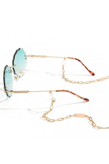 HAOLI Chaînes de Lunettes Chaîne de Lunettes de Soleil en métal Lunettes de Cristal Lanière Collier Sangle Cordon Femme Bijou