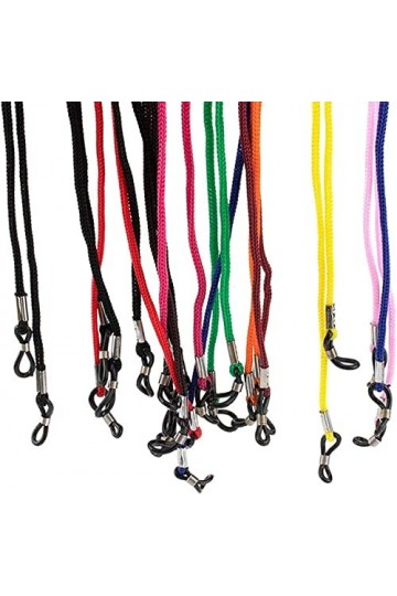 DSFEN Lot de 12 Sangles de Lunettes pour Lunettes de Vue Chaîne de Lunettes Cordon de Cou Cordon de Cou Porte-Lunettes de Spo
