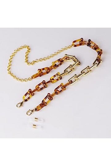 LEIGE Chaîne de lunettes acryliques for femmes coutures lunettes de soleil Sangles filles hommes lunettes de cordon Color : 