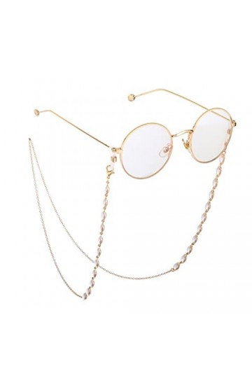 TONZN Chaîne de mode lunettes de perles dor chaîne lunettes corde lunettes de lecture chaîne anti-perte D 1 