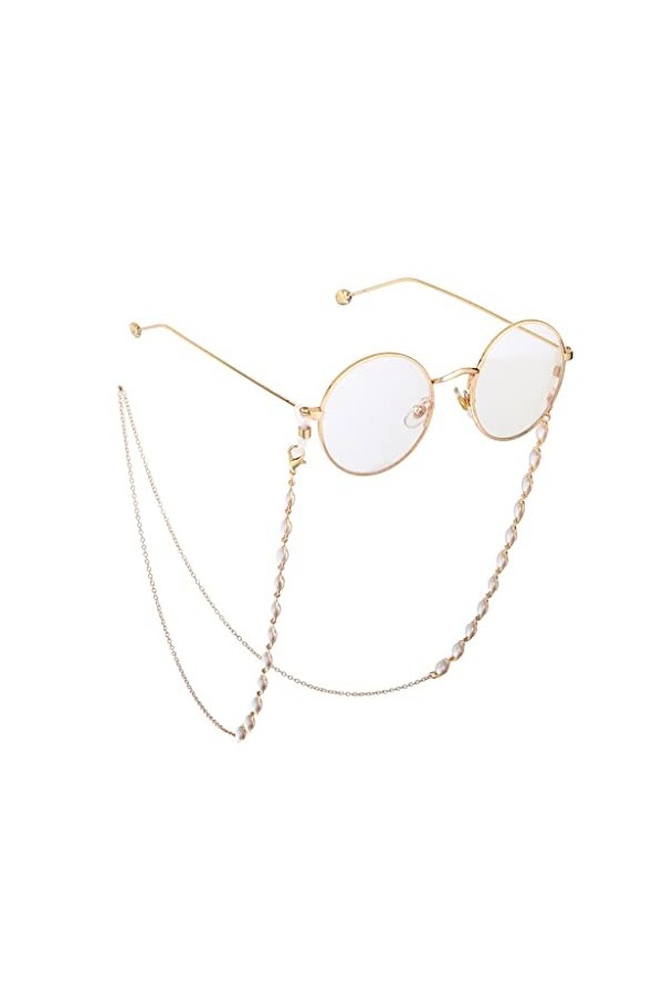 TONZN Chaîne de mode lunettes de perles dor chaîne lunettes corde lunettes de lecture chaîne anti-perte D 1 