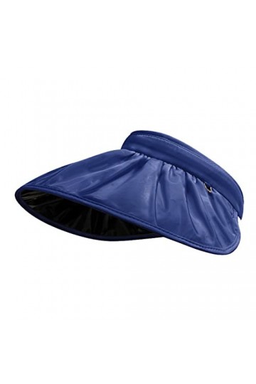 Ecroon Casquettes visières Anti-UV Chapeau Chapeaux dété Pliable pour Femme avec visière Pare-Soleil Large Bord Pliable