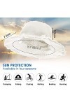 Sibba 1 Pc Chapeau de Pêche Plage Protection Solaire été Pliable Large Bord Chapeau de Pêche Soleil Décontracté Vacances Esth