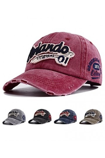 Joligiao Casquette de Baseball Unisexe Réglable Baseball Cap Bonnet de Golf Retro Jeans Casquette Anti-UV Protection Casquett