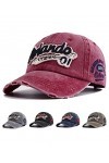 Joligiao Casquette de Baseball Unisexe Réglable Baseball Cap Bonnet de Golf Retro Jeans Casquette Anti-UV Protection Casquett