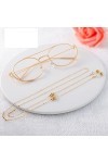 HOOENG Chaînes Lunettes Longe for Femmes Perlé Lunettes De Retenue Vintage Mode Lunettes Cordon