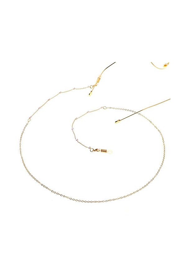 YANJ Chaîne de Lunettes Chaîne de Lunettes perlée Lunettes de Soleil Cordon Retenue de Lunettes Corde Support de Sangle de Co