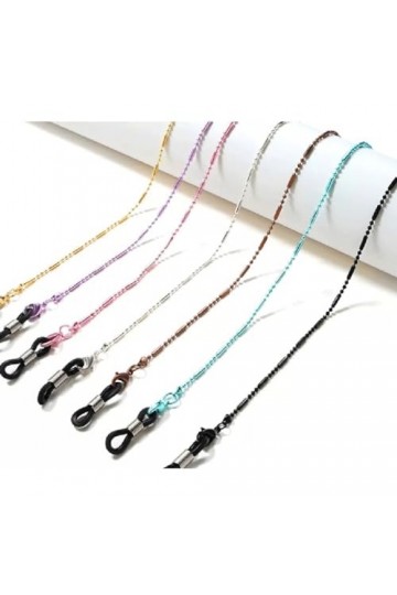 Sweden Corde de lunettes en métal, chaîne de lunettes, corde anti-chute de lunettes, chaîne, suspension au cou, antidérapante