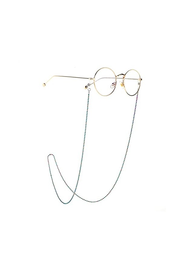 Chaîne de lunettes colorée Clip de chaîne de perles de perles La chaîne de perles nest pas facile à décolorer Chaîne de lune