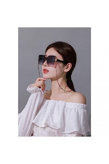 ZLXDPBF Chaîne de Lunettes en Cristal Artificiel for Femmes Cou Suspendu écouteur Suspendu Couleur de la chaîne