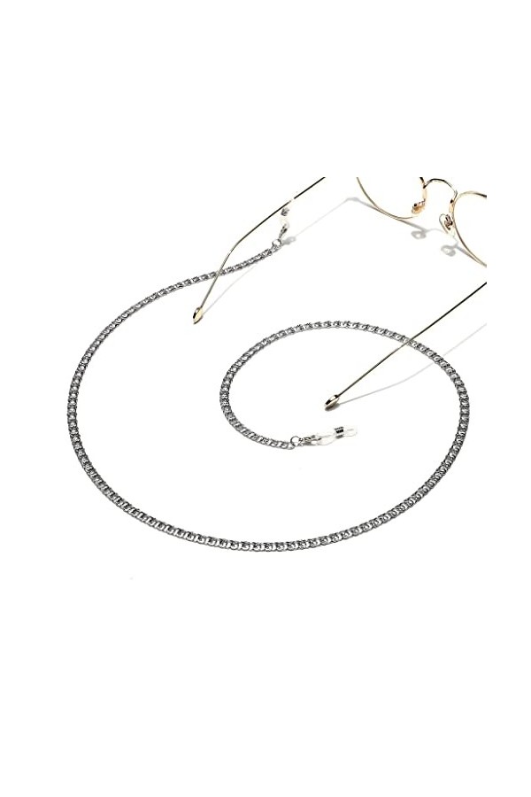 TONZN Mode pas facile à décolorer chaîne en acier inoxydable chaîne de lunettes de soleil chaîne de lunettes D 1 