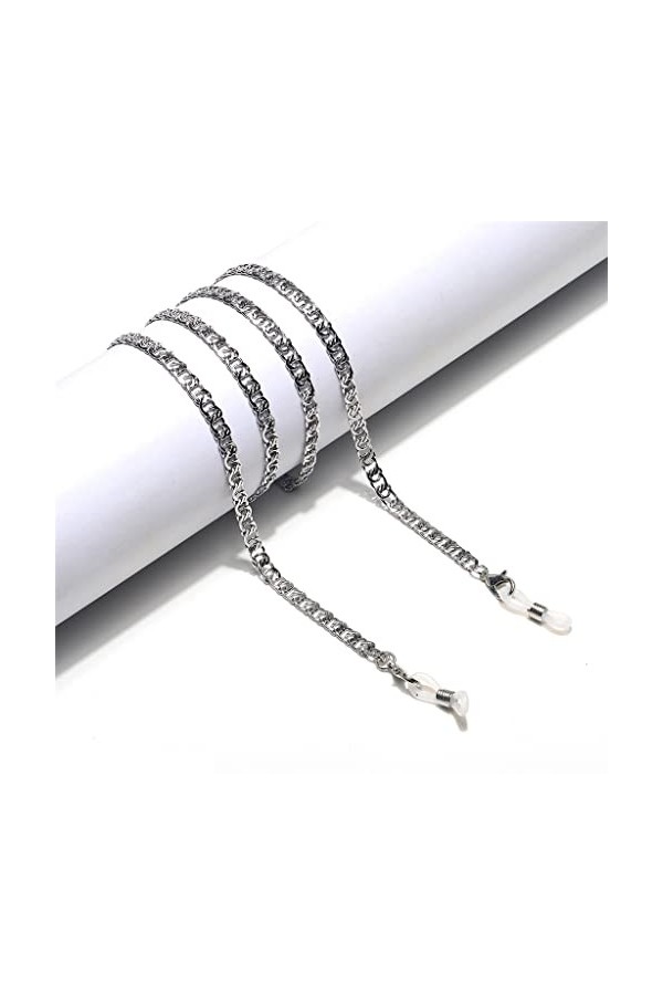 TONZN Mode pas facile à décolorer chaîne en acier inoxydable chaîne de lunettes de soleil chaîne de lunettes D 1 