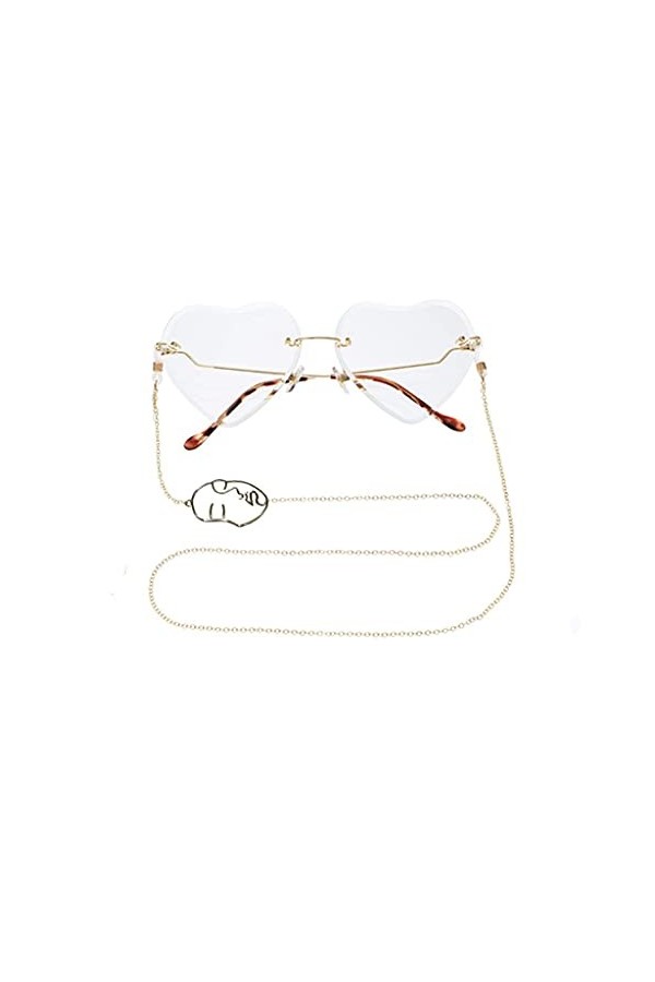 XOUVY Longe de Lunettes Chaîne de Lunettes Sangle de Lunettes Lunettes de Soleil Accessoires de Lunettes décontractées Coule