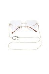 TKFDC Lanière pour lunettes lunettes lunettes lunettes de soleil Sunglasses Cordes Casual Lunettes Accessoires Color : A, Si