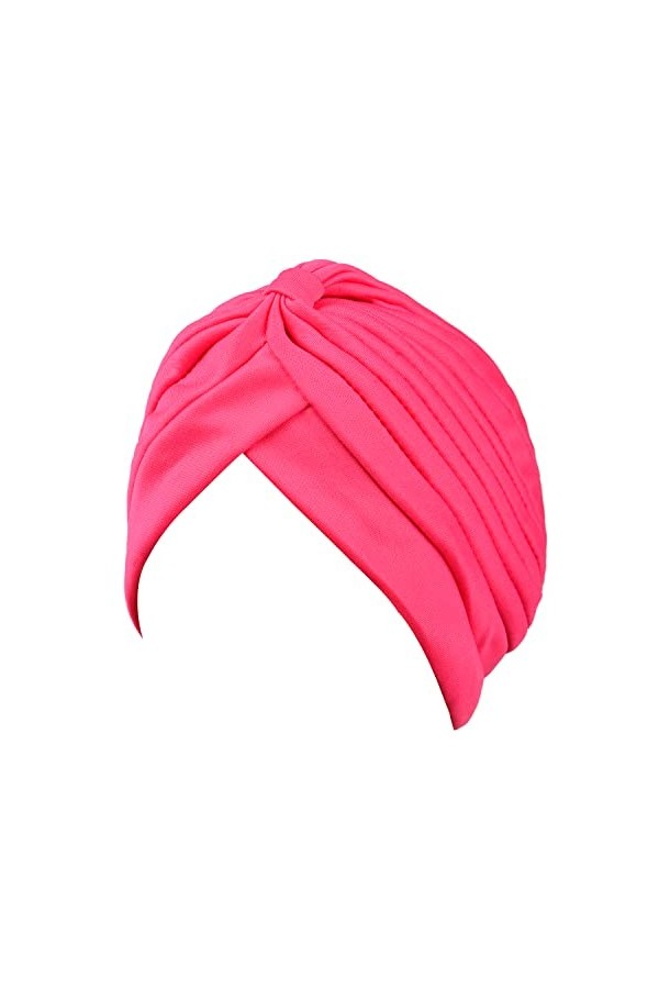 Lezevn Turban en polyester extensible pour femme - Bonnet de nuit torsadé, Khaki, taille unqiue-L