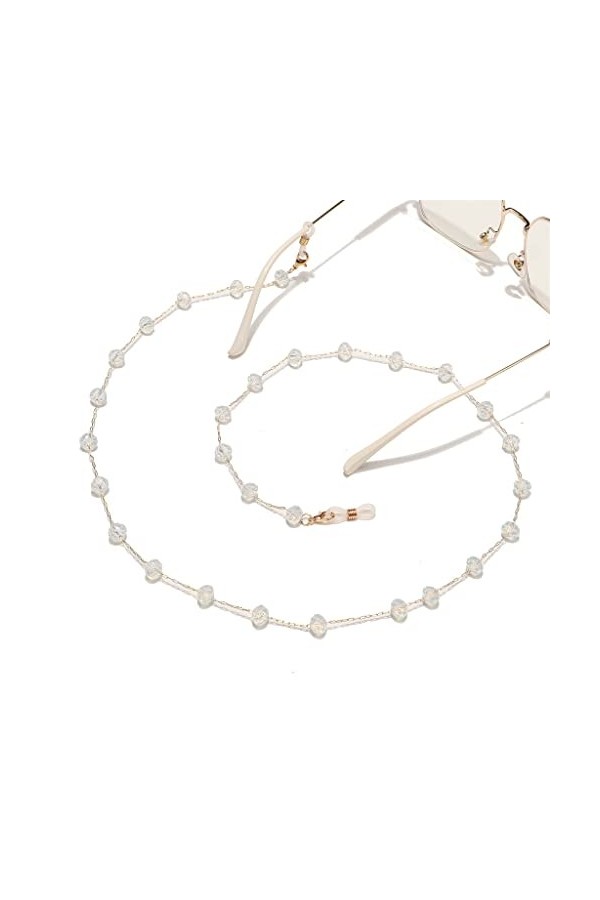 EYHLKM Chaîne de Mode Pierre Naturelle Pas Facile à décolorer chaîne de Lunettes à la Main Anti-Perte