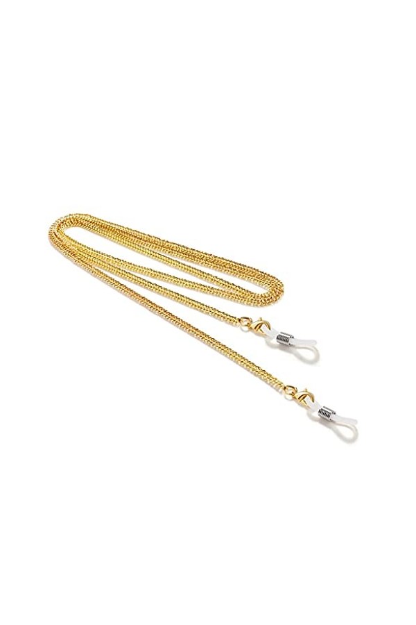 Chaînes de lunettes Cordons de chaîne plate à double os Chaîne de lunettes de lecture Femme Accessoires de lunettes de soleil