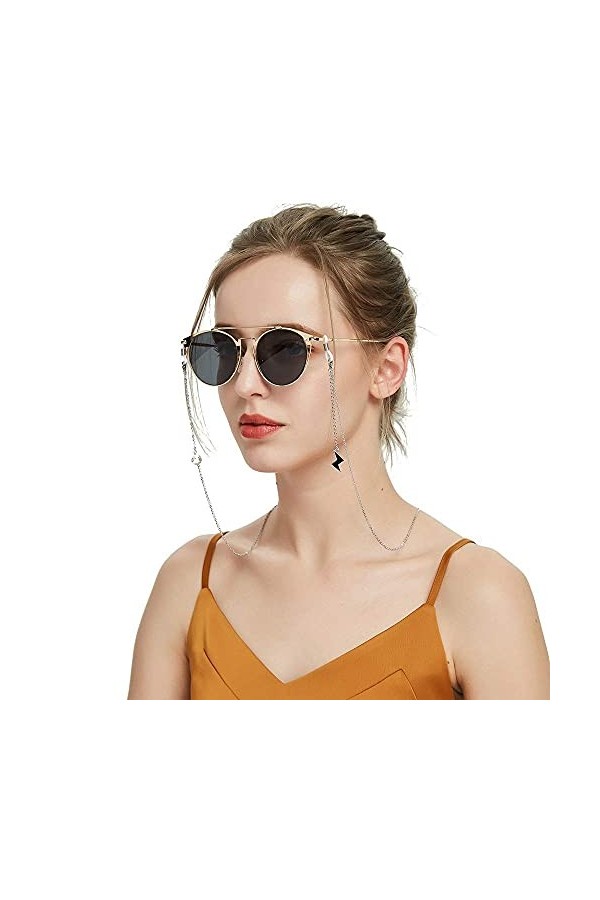 YANJ Chaîne de Lunettes Lunettes de Soleil Cordons de chaîne Sangle de Lunettes Cordon de Cou Chaîne de Lunettes Chaîne Anti-