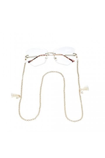 HAOLI Chaîne de Lunettes pour Femmes Tassel Perle Lanière Lunettes Sangle Lunettes de Soleil Cordons Lunettes décontractées A
