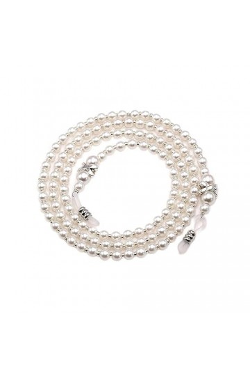 OQHAIR Chaînes de lunettes en perles de perles Lunettes de lecture Porte-lunettes Cordons de sangle pour femmes filles Coule