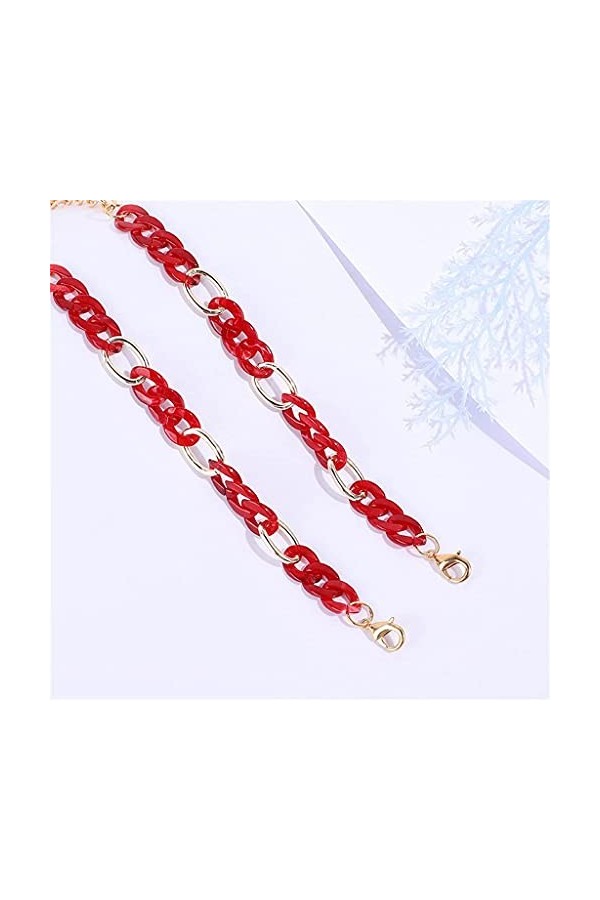 Chaînes de Lunettes Chaîne de Boucle Acrylique pour Lunettes Lunettes de Soleil Sangles Lanières Femmes Hommes Chaînes de Cou