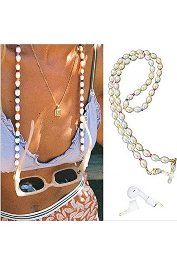 Chaînes de lunettes Couleur mixte Imitation Perle Lunettes Chaîne Femmes Lunettes De Soleil Accessoires Multifonction Anti-Pe