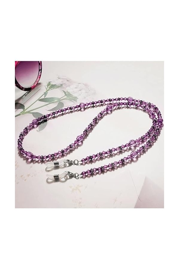 SDFGH Acrylique mode Simple Vintage Casual Perlé Lunettes De Soleil Lunettes De Lecture Chaîne Cordon Titulaire