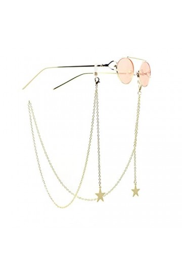 Générique Star Tassel Pendant Lunettes Chaîne Lunettes de Soleil Vintage Tenir Sangles Chaîne pour Lunettes Femmes Accessoire