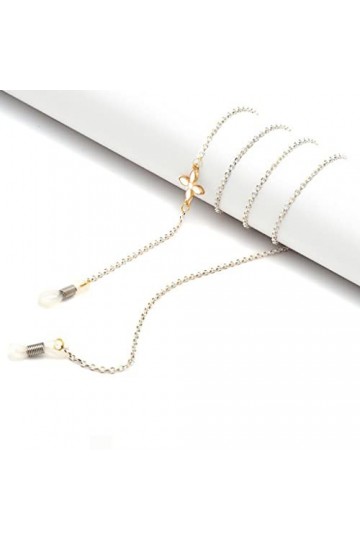 TKFDC 1 PC Lunettes en métal chaîne femmes hommes lunettes de soleil en métal nouvelle lanière de lunettes de lunettes de ten