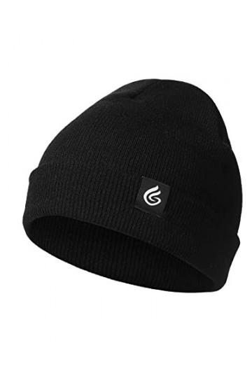 Gisdanchz Bonnet Femme Homme Hiver Chaud Chic, Bonnets Homme Hiver Femmes Mode, Casquette Hiver Chapeau Bonnet Turban, Noir