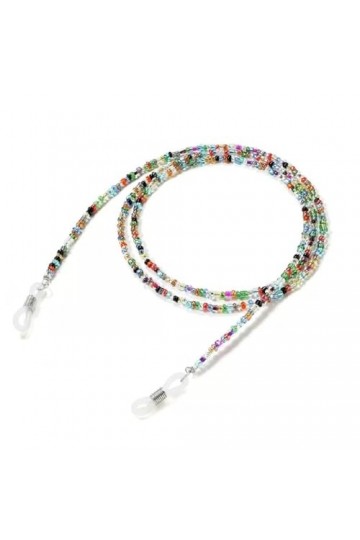 Sweden Chaîne de lunettes, perles suspendues au cou, ne se décolorent pas, perles décoratives anti-chute, corde à lunettes C