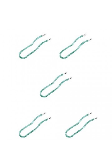 5 morceaux de chaîne en fibre acrylique, tendance moderne, robuste, antidérapant, anticorrosion, petit et exquis, imperméable